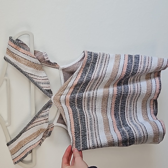 Madewell Texture and Thread Ruffle-Strap Tank Top Size S - Picture 8 of 8